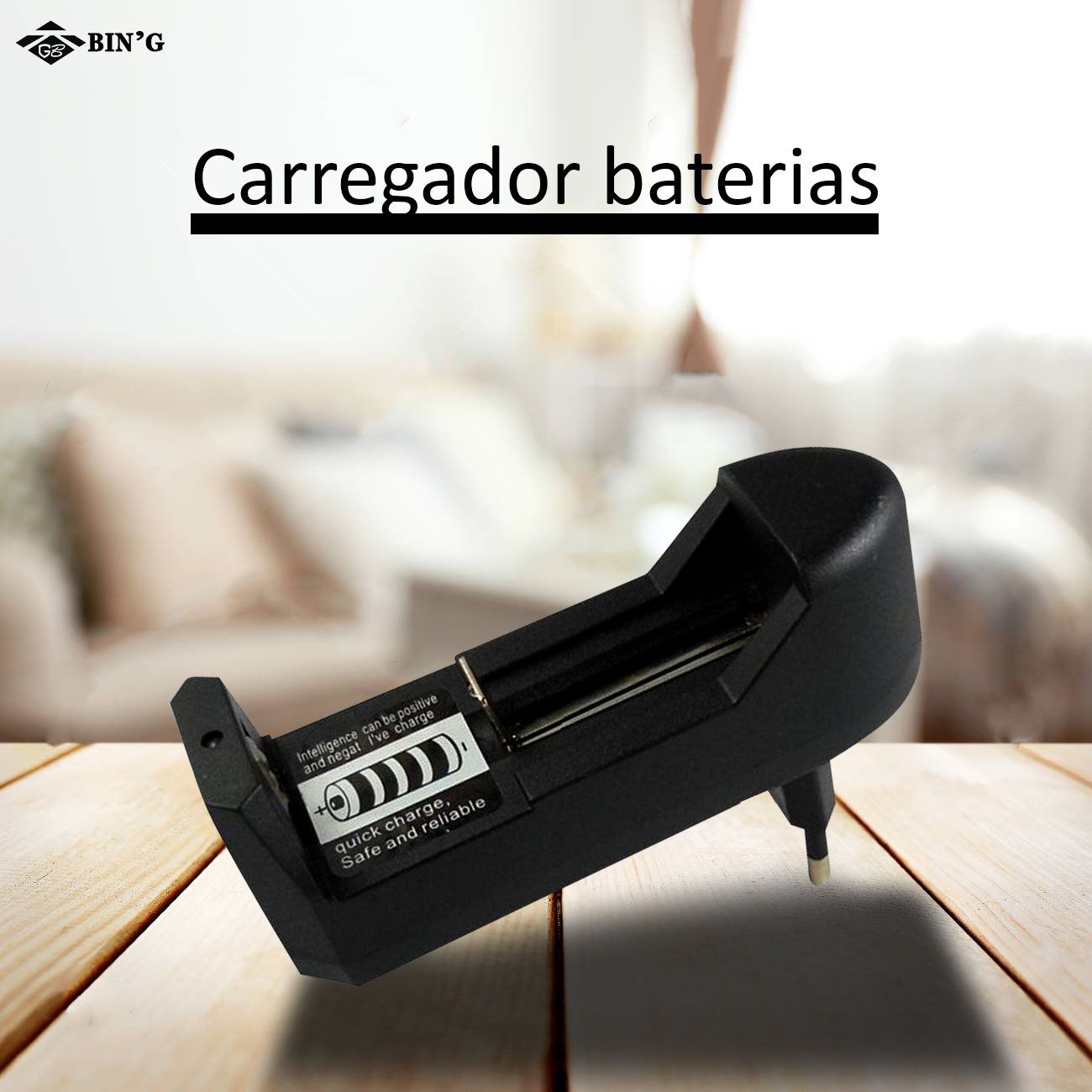 Carregador rápido para diversas Baterias