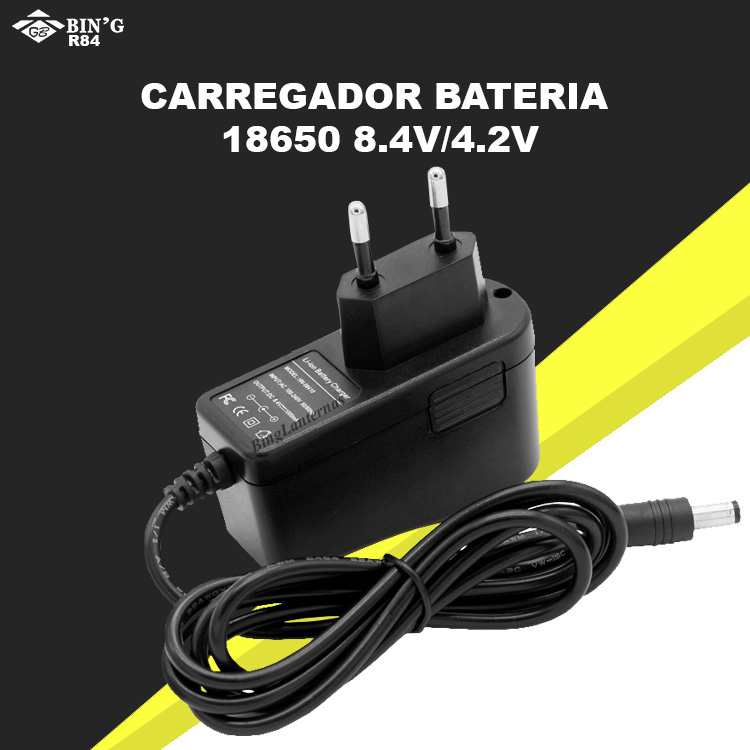 Carregador 8.4V/4.2v para 18650