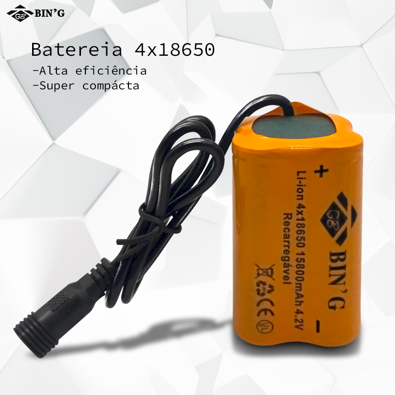 Bateria Recarregável - 4x18650