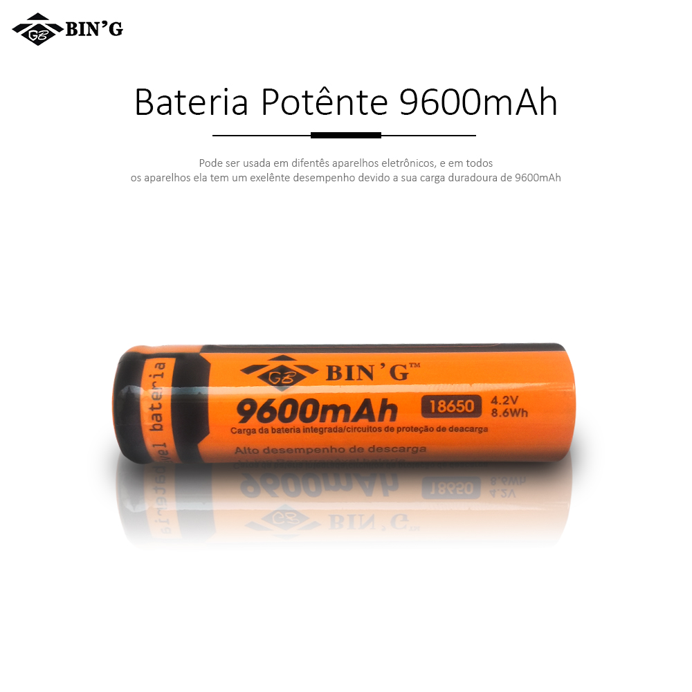 Bateria 18650 recarregável