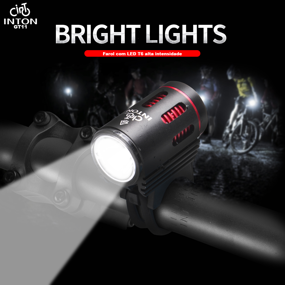 Farol ciclismo LED CREE-L2 INTON - GT11