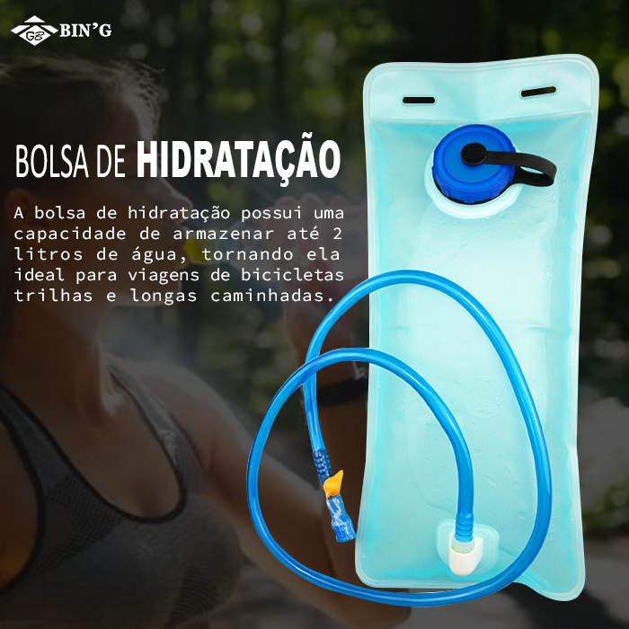 Bolsa Hidratação Bicicleta Ciclista 2 LITROS