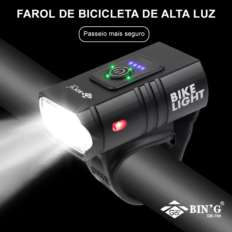 FAROL DE BICICLETA DE ALTA LUZ GB-789